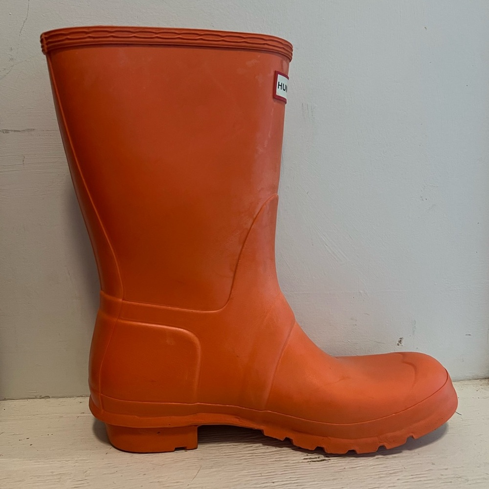 Hunter Vibrant Orange Waterproof Boots
